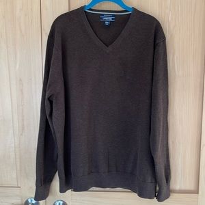 Men’s Lands’ End supima cotton v-neck sweater XXL